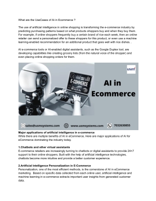 AI in Ecommerce - Google Docs