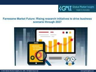 Farnesene Market Future: Rising research initiatives to drive business scenario