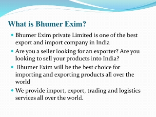 Spices exporter in India-Bhumer Exim