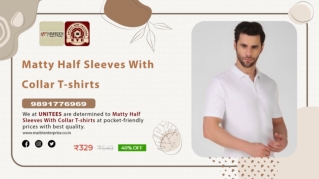 Buy Matty Half Sleeves With Collar T-shirts - Maitri Enterprise