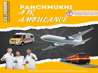 Hire Most Preferable Panchmukhi Air Ambulance Service in Ranchi and Guwahati with Life Saver Tools