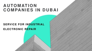 Automation companies in Dubai ppt