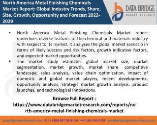 North America Metal Finishing Chemicals Market