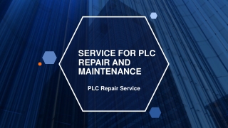 SERVICE FOR PLC REPAIR AND MAINTENANCE pdf