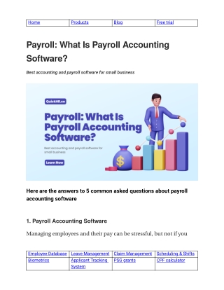 What Is Payroll Accounting Software