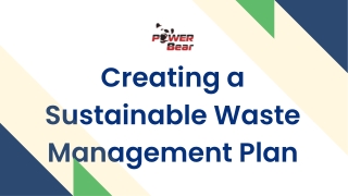 Creating a Sustainable Waste Management Plan