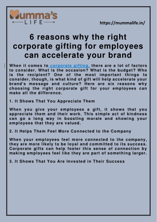 6 reasons why the right corporate gifting for employees can accelerate your brand