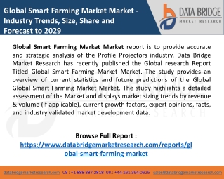 Global Smart Farming Market