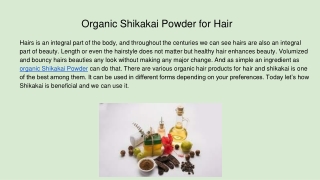 Organic Shikakai Powder for Hair