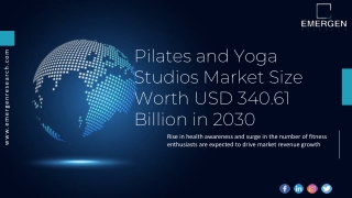 Pilates and Yoga Studios Market Key Players with Forecasts Report 2030