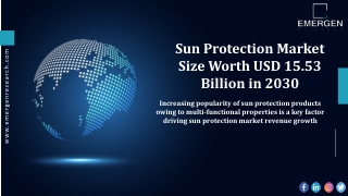 Sun Protection Market Revenue Analysis, Industry Outlook, Forecast, 2021-2030