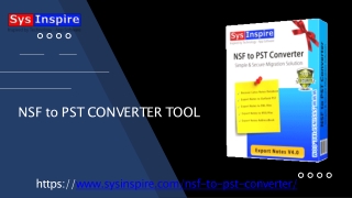 NSF TO PST CONVERTER TOOL