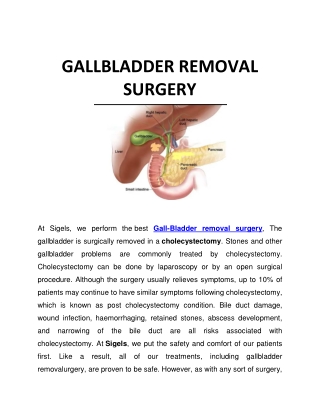 gallblader removal surgery