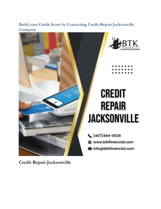 Build your Credit Score by Contacting Credit Repair Jacksonville Company