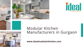 Modular Kitchen Manufacturers in Gurgaon