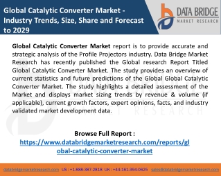 Global Catalytic Converter Market – Industry Trends and Forecast to 2029