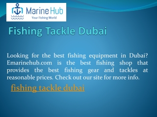 Fishing Tackle Dubai | Emarinehub.com