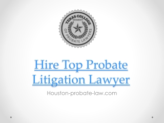 Hire Top Probate Litigation Lawyer - Houston-probate-law.com