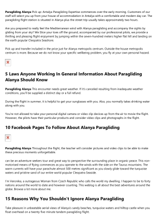 The Worst Videos Of All Time About Paragliding Alanya