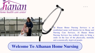 Welcome To Alhanan Home Nursing