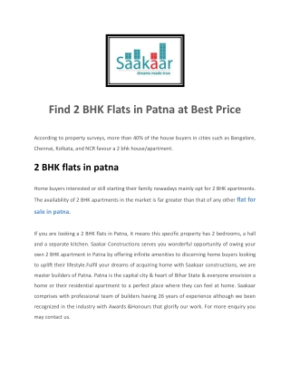 Real Estate Company In Patna - Saakaar