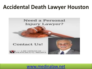 Accidental Death Lawyer Houston