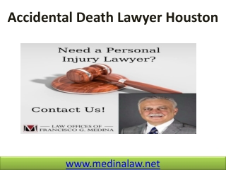 Accidental Death Lawyer Houston