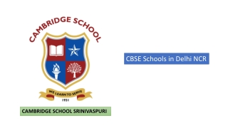 CBSE Schools in Delhi NCR