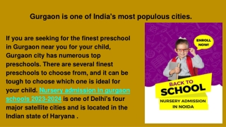Gurgaon is one of India's most populous cities