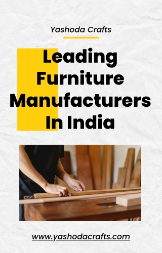 28. Leading Furniture Manufacturers In India