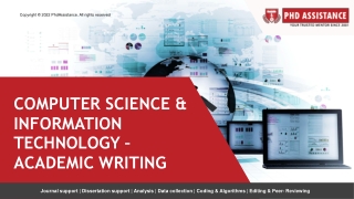 Dissertation help in Computer Science & Information Technology– PhD Assistance