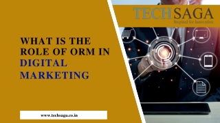 What is the role of ORM in Digital Marketing ?