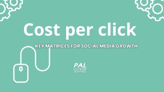 Cost Per click key matrices for Social Media Growth