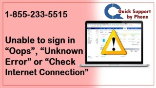 Quicken Expert Helpline Number 1-855-233-5515, Quicken Oops and Unknown Error .