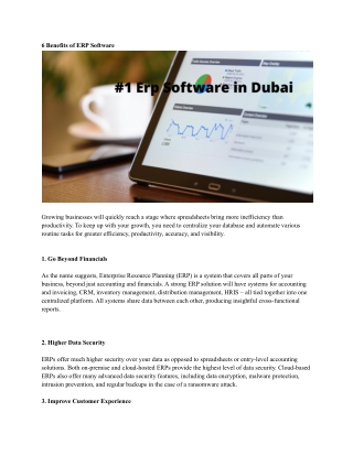 #1 Erp Software in Dubai