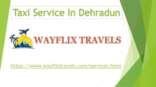 Taxi Service In Dehradun