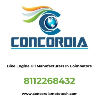 Bike Engine Oil Manufacturers In Coimbatore