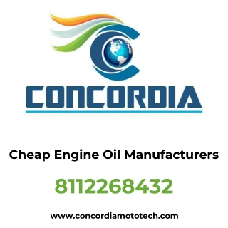 Cheap Engine Oil Manufacturers