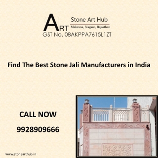 Find The Best Stone Jali Manufacturers in India