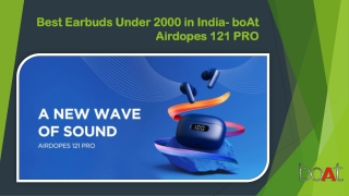 Best Earbuds Under 2000 in India- boAt Airdopes 121 PRO