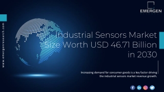 industrial sensors market Demand, Revenue, Overview, Forecast