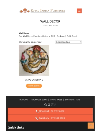 Buy Wall Decor Furniture Online in QLD | Brisbane | Gold Coast