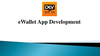 eWallet App Development