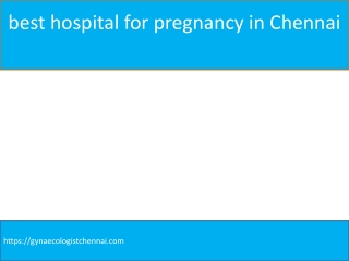 best hospital for pregnancy in Chennai