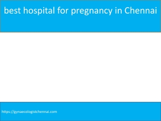 Best Hospital For Maternity In Chennai