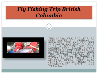 Fly Fishing Trip British Columbia