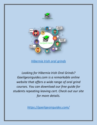 Hibernia Irish Oral Grinds | Gaeilgeoirguides.com