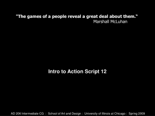 Intro to Action Script 12