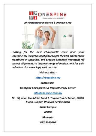 physiotherapy malaysia