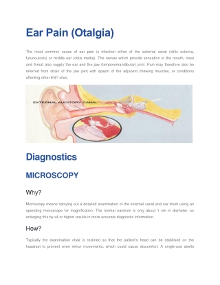 Ear Pain Otalgia - Harley Street ENT Clinic